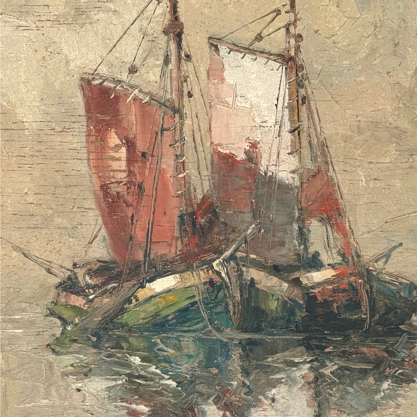 Oil painting by Rudolf Priebe