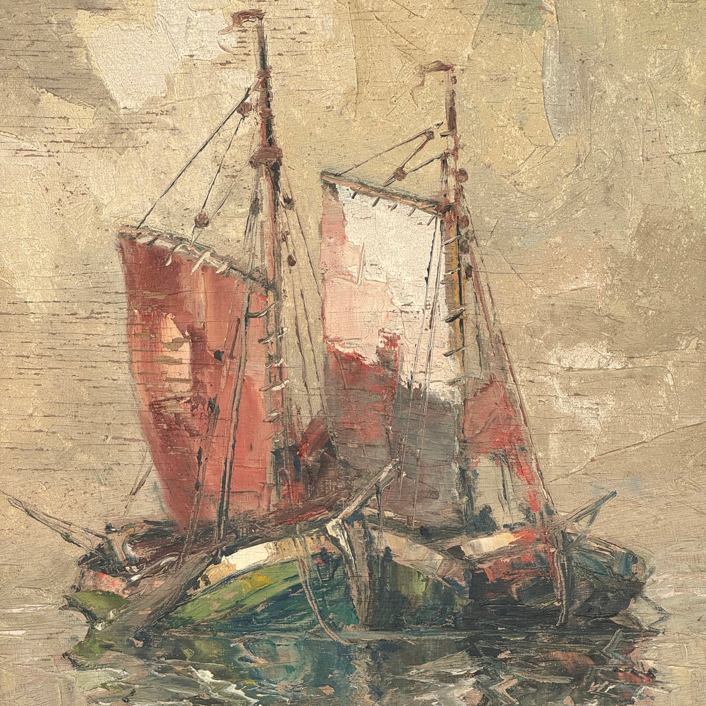 Oil painting by Rudolf Priebe