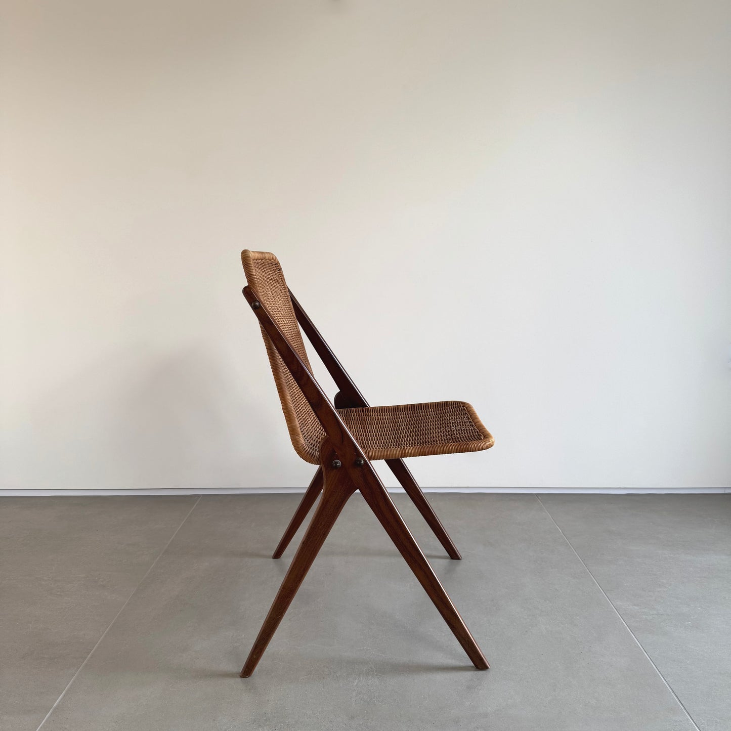 Compass Chairs in wood and wicker
