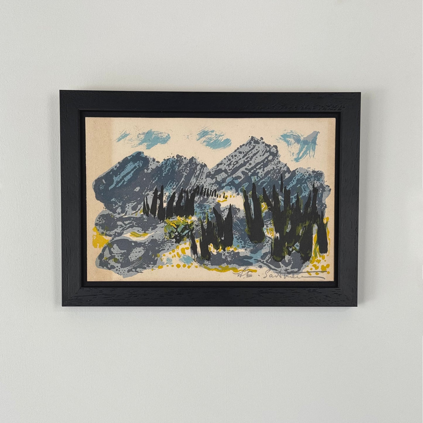 Maurice Elie Sarthou Landscape, "Les Voeux les Meilleurs"