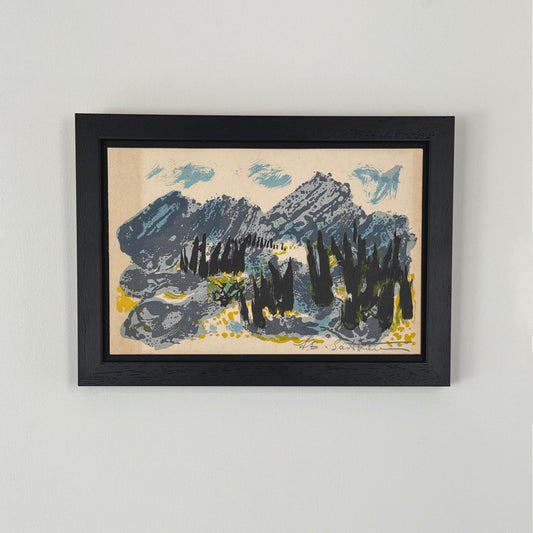 Maurice Elie Sarthou Landscape, "Les Voeux les Meilleurs"