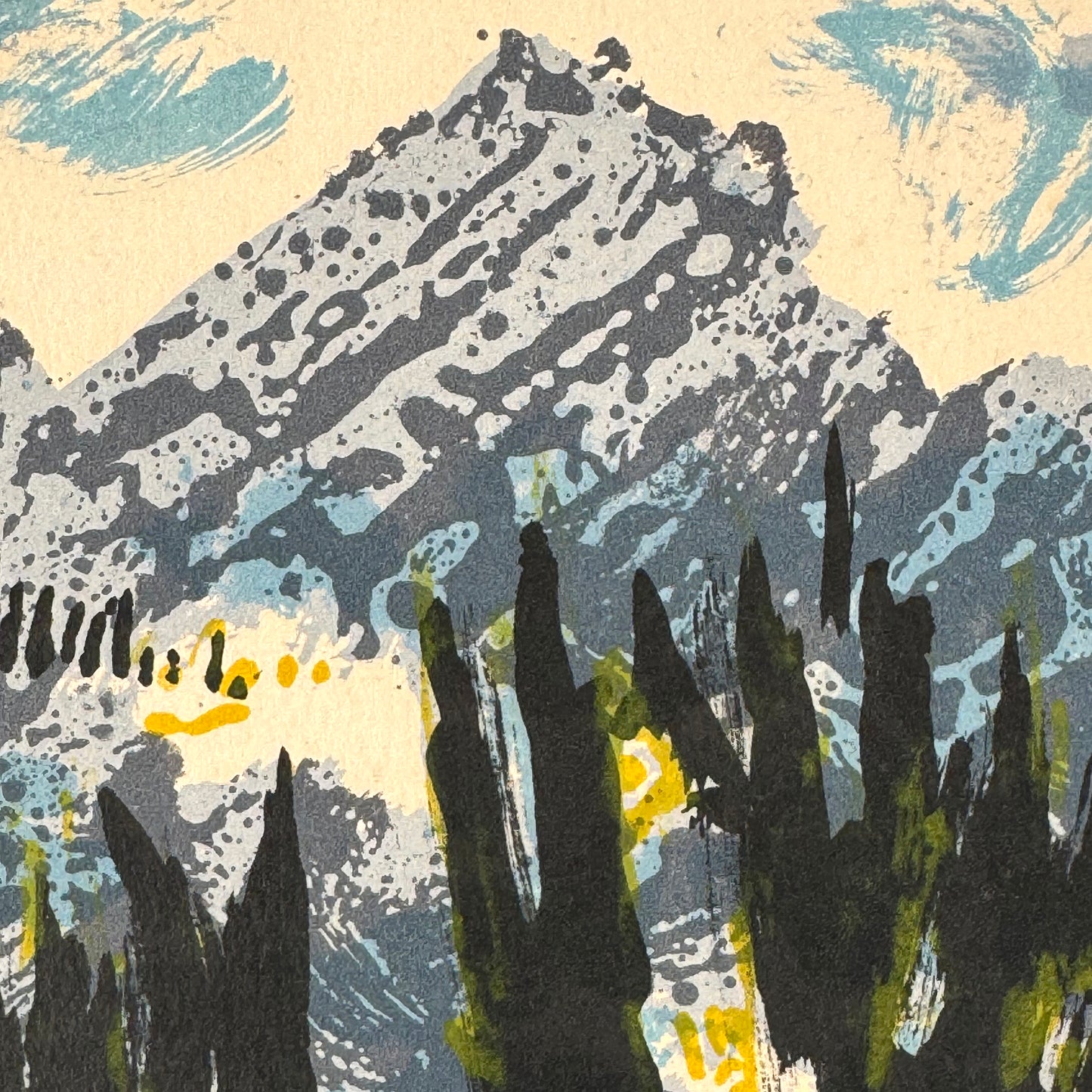 Maurice Elie Sarthou Landscape, "Les Voeux les Meilleurs"