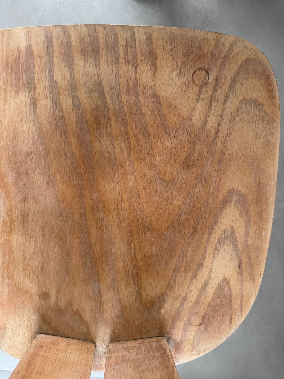 Four Brutalist folk design dining chairs