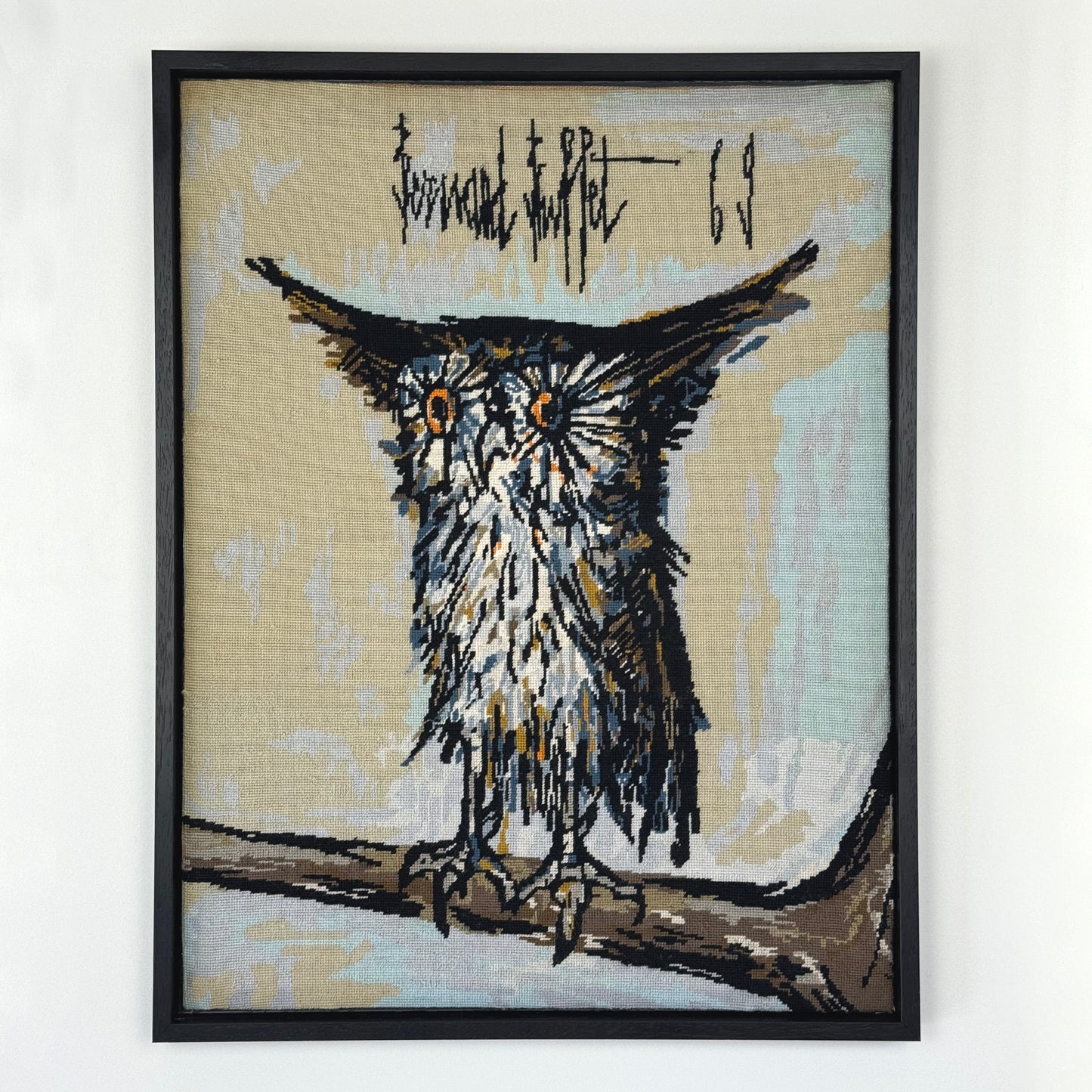 Bernard Buffet, "La Chouette", 1969 Tapestry