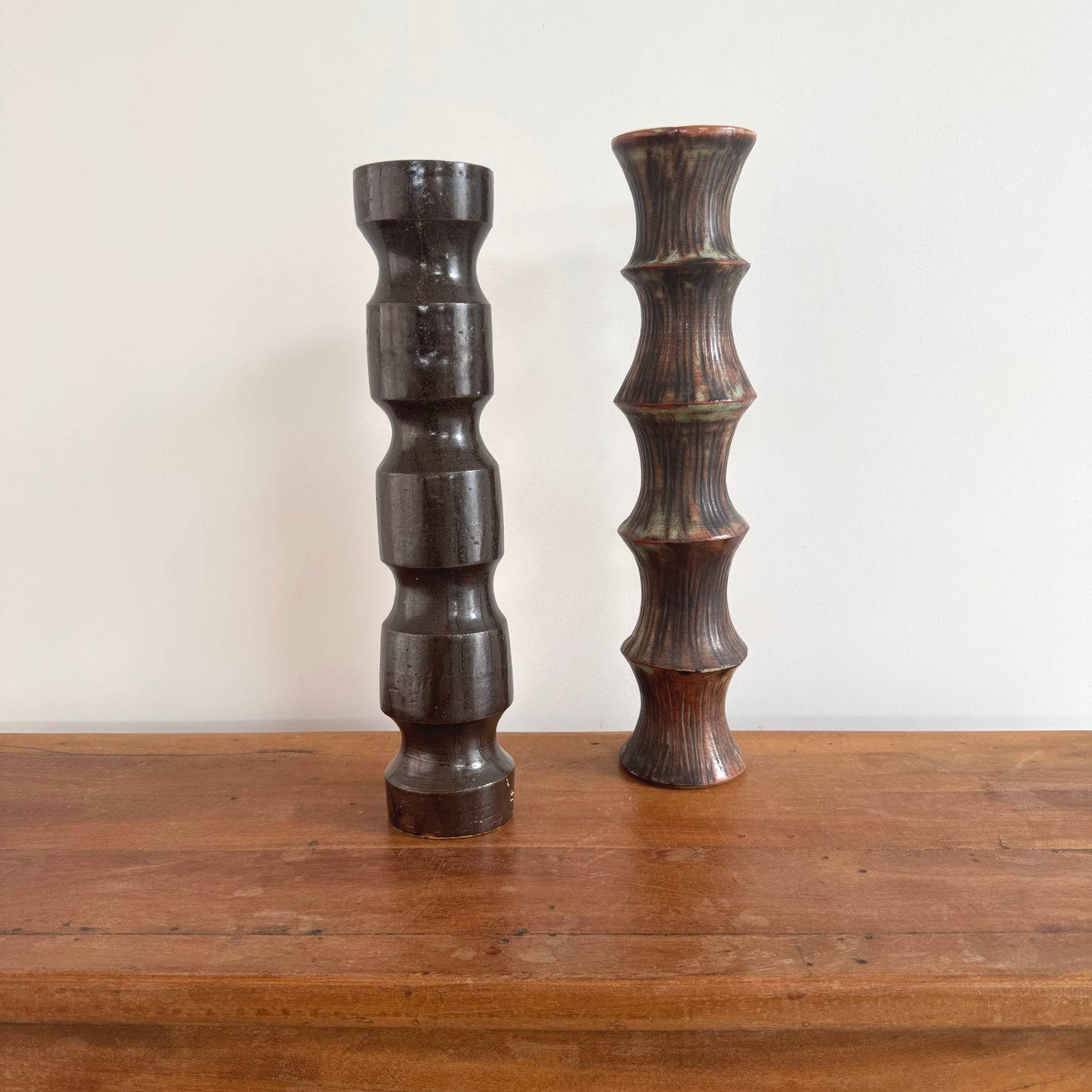 Tall organic ceramic pots
