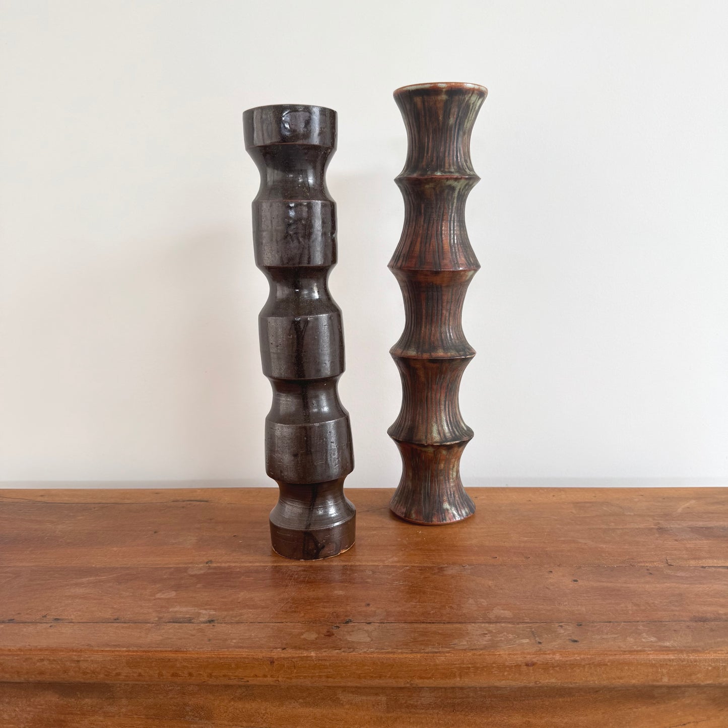 Tall organic ceramic pots