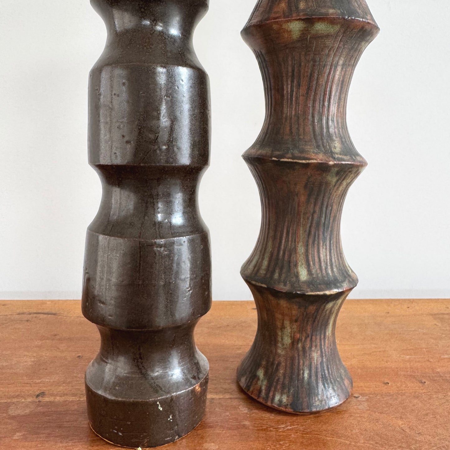 Tall organic ceramic pots