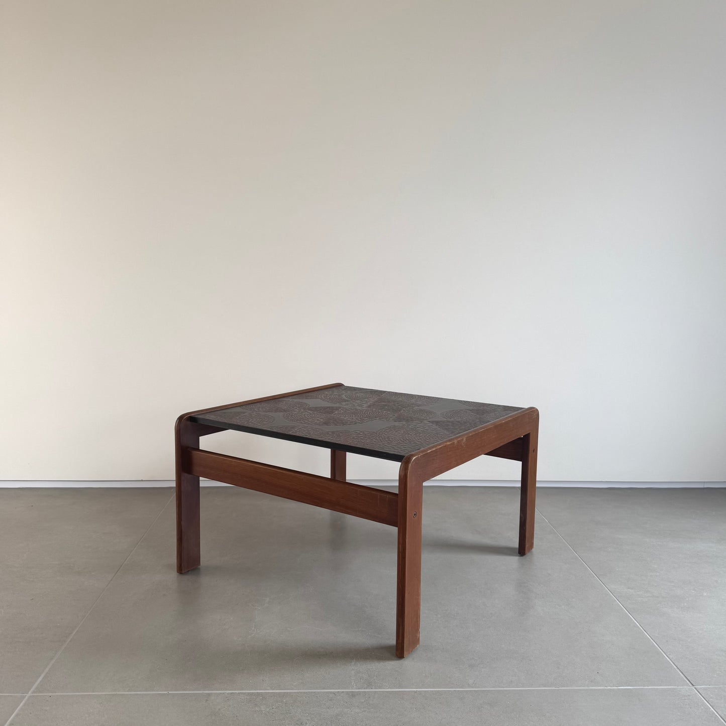 Mid Century Brutalist Square Coffee Table
